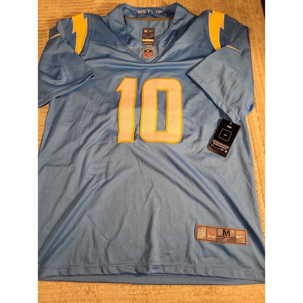 Nike Justin Herbert Los Angeles Chargers Football Jersey Mens Medium Adult NWT - Picture 9 of 11